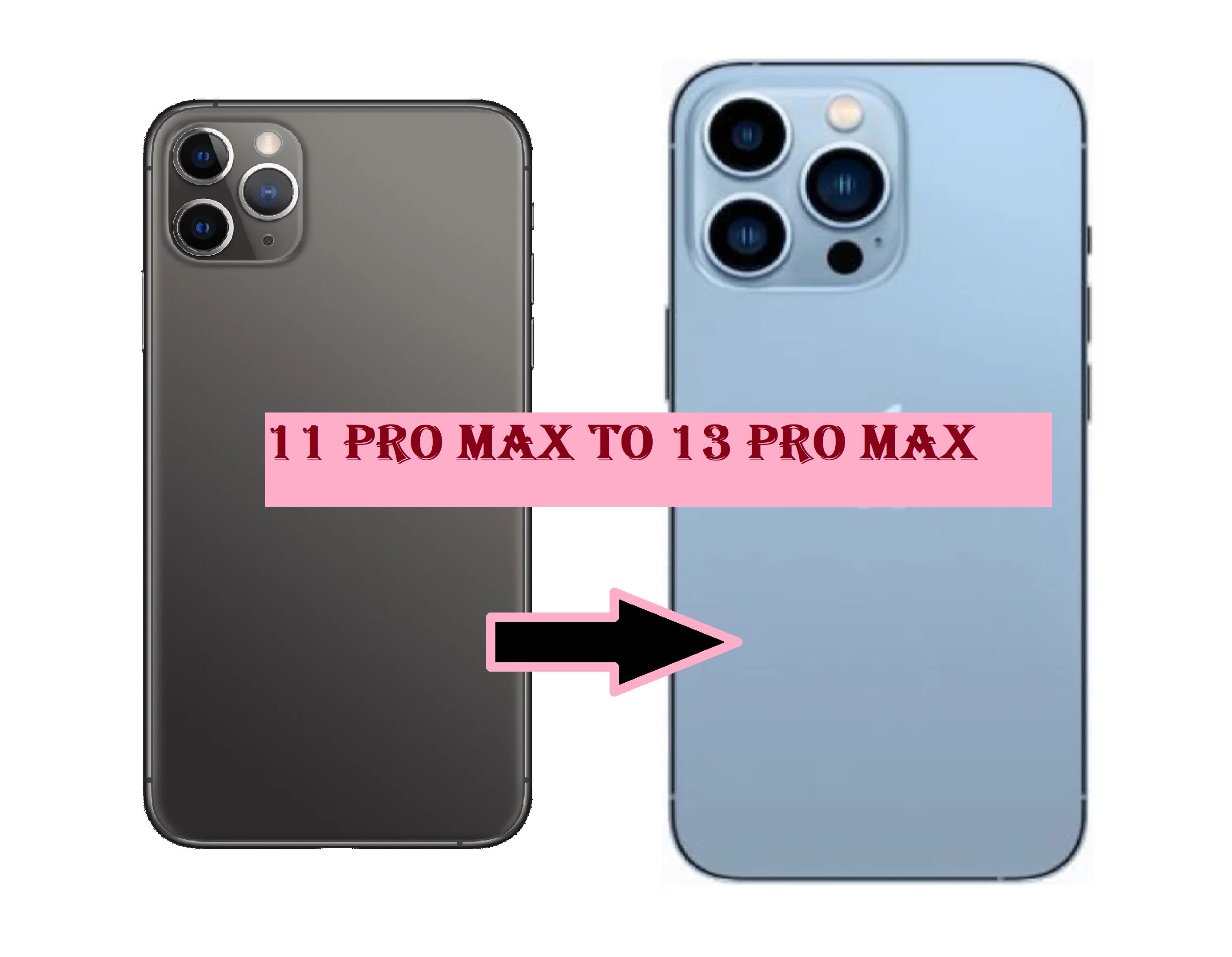 Convertor Back Panel Housing for Apple iPhone 11 Pro Max to iPhone