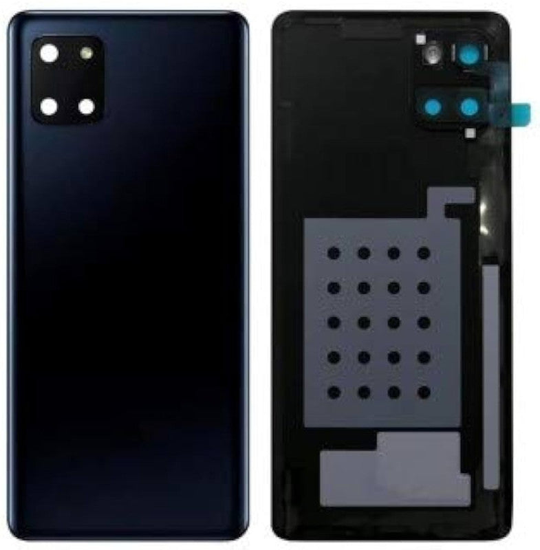 Back Panel Glass With Camera Lens for Samsung Galaxy Note 10 Lite Aura Black