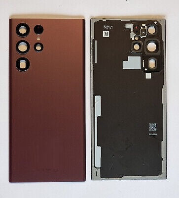 Back Panel Glass for Samsung Galaxy S22 Ultra Burgundy – Zeespares.in