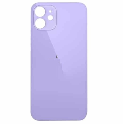 Back Panel Glass for Apple Iphone 12 Mini Purple- Zeespares