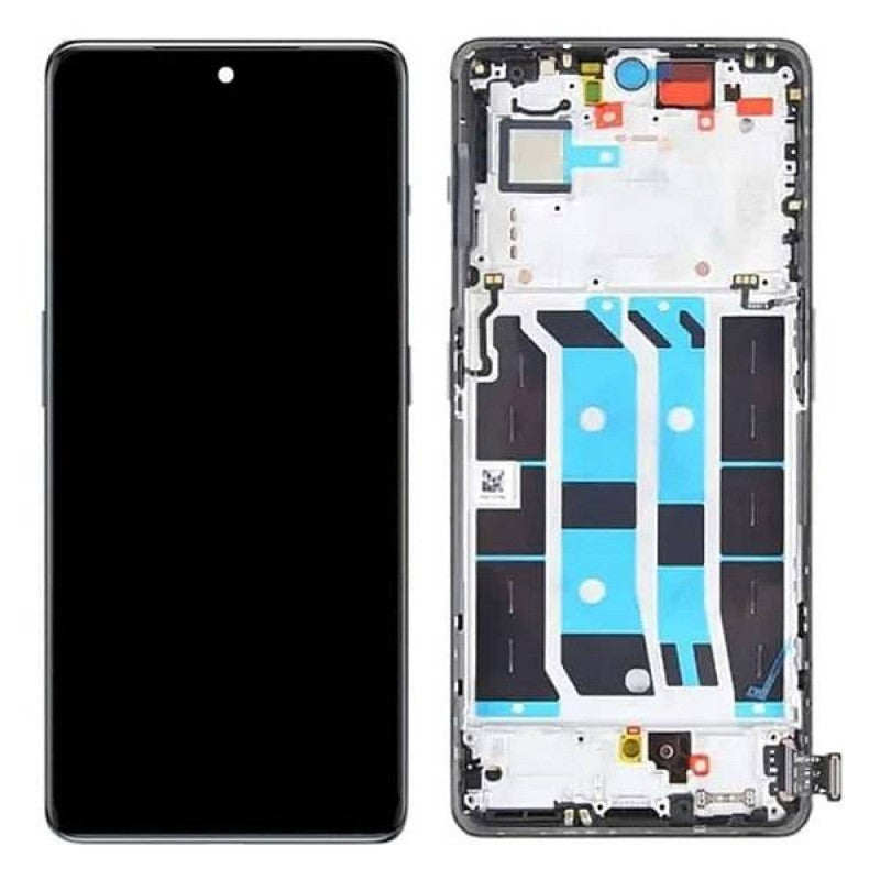 Lcd Display Folder Combo for Oneplus 11R Black (With Frame)