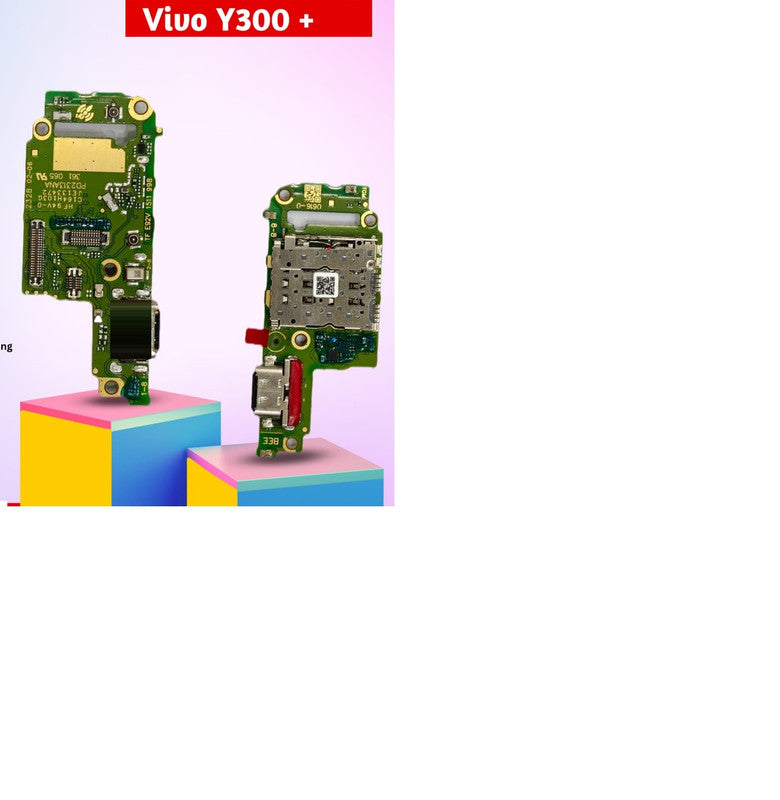 Vivo Y300 Plus Charging Port Connector Board Flex by Zeespares.in