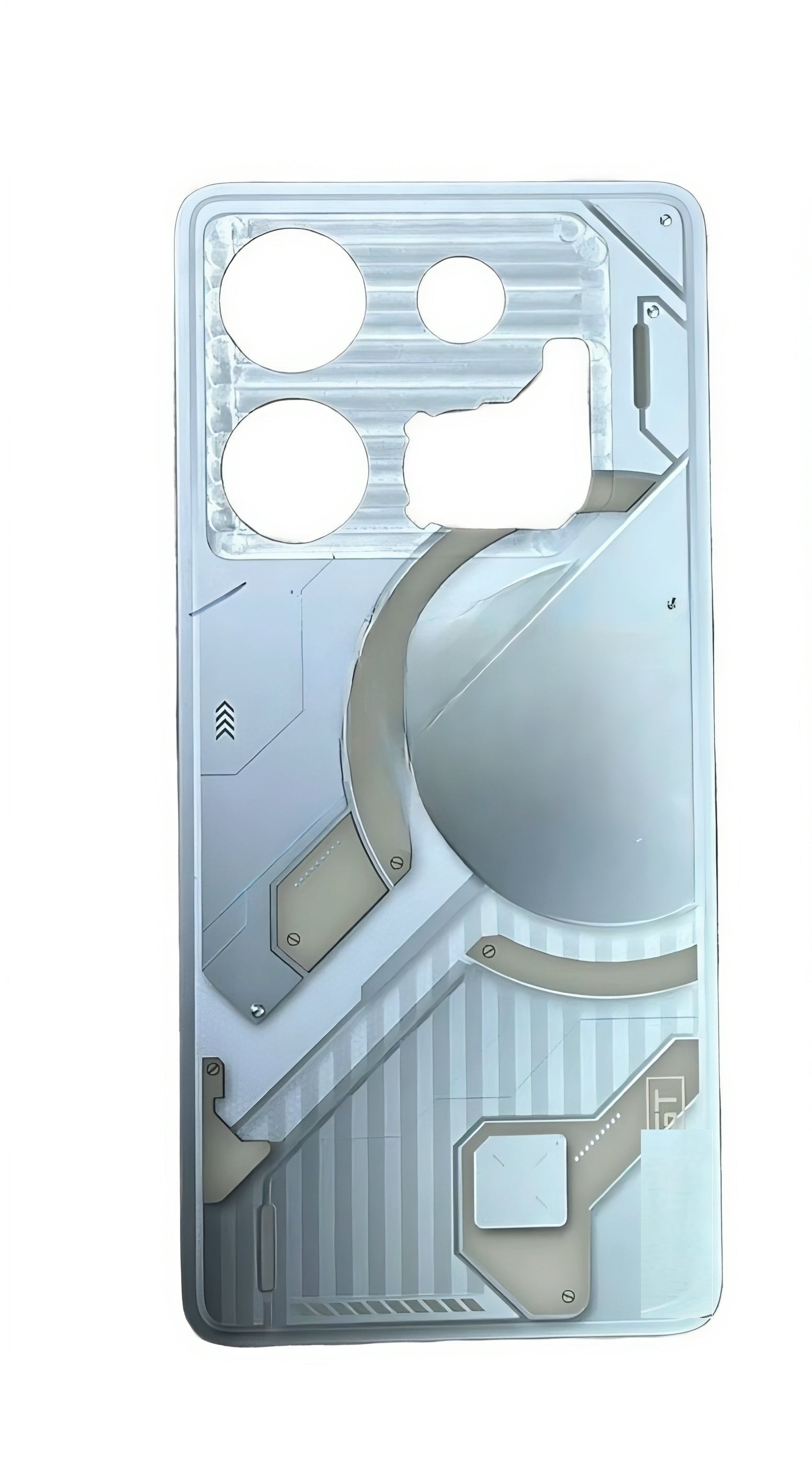 Back Panel for Infinix GT 10 Pro Silver