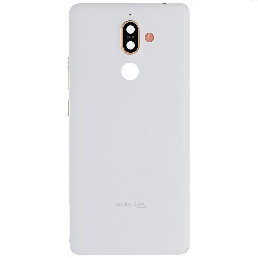 Mozomart Battery Door Back Panel Housing for Nokia 7 Plus : White