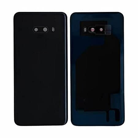 Mozomart® Back Panel Glass for LG G8X ThinQ : Black