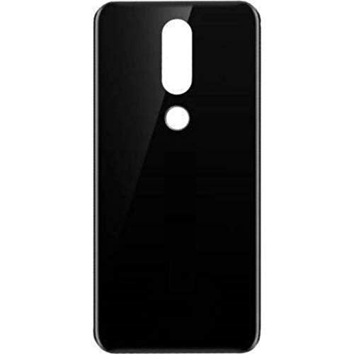 Mozomart Battery Door Back Panel Housing for Nokia 6.1 Plus / 6.1+ : Black