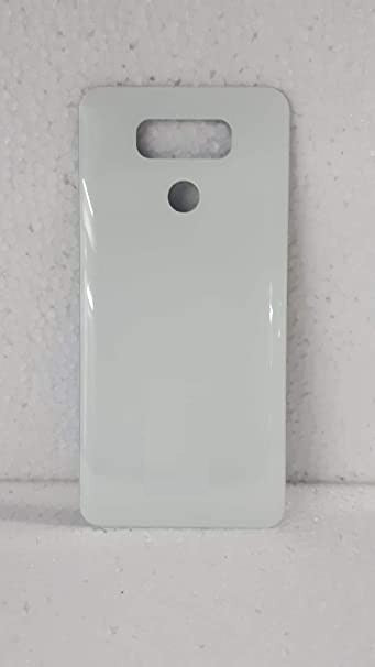 Mozomart Battery Door Back Panel Glass for LG G6 White