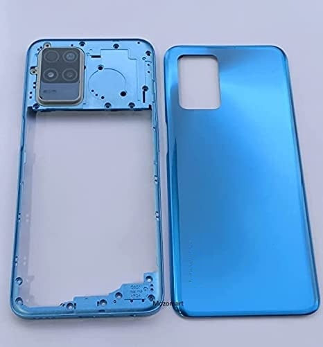 Mozomart Battery Door Back Panel Housing for Realme 8 5G : Blue