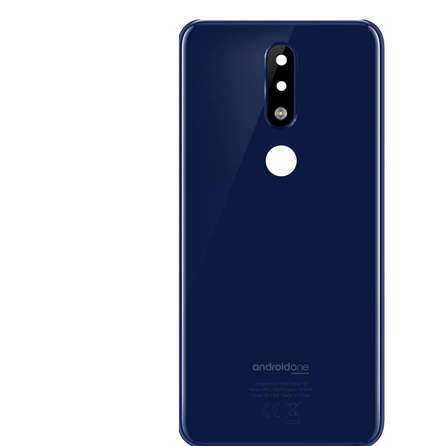 Mozomart Battery Door Back Panel Housing for Nokia 5.1 Plus (Nokia X5) : Blue