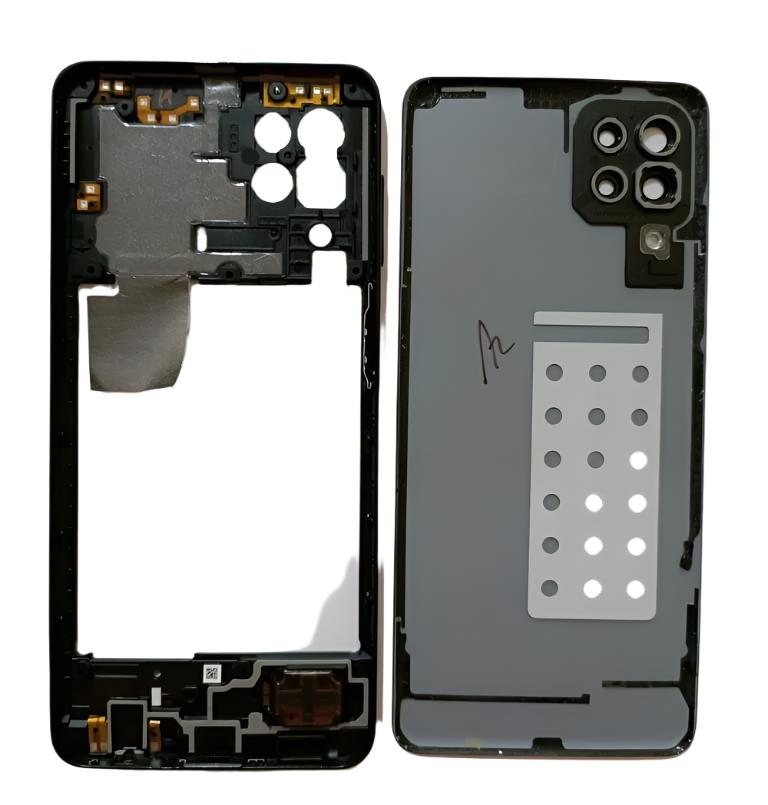 Back Panel With Middle Ring for Samsung Galaxy M32 4G Black Zeespares