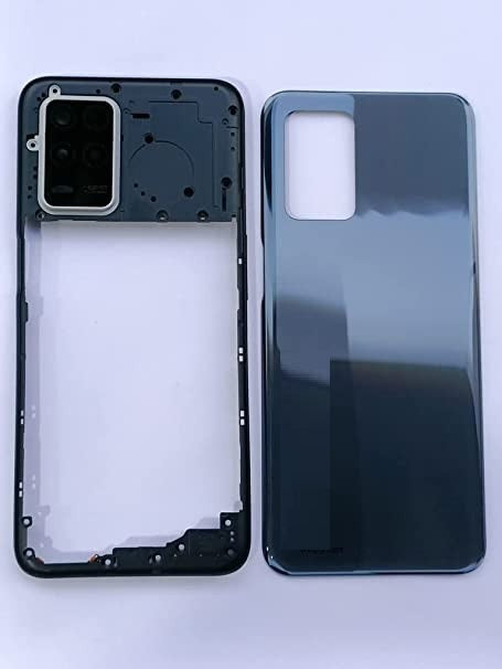 Mozomart Battery Door Back Panel Housing for Realme 8 5G : Black