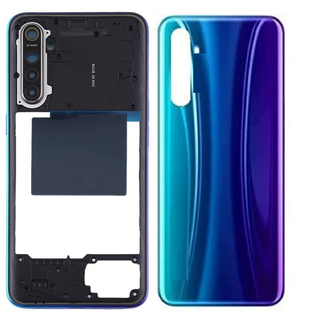 Mozomart Battery Door Back Panel Housing for Realme X2 : Blue