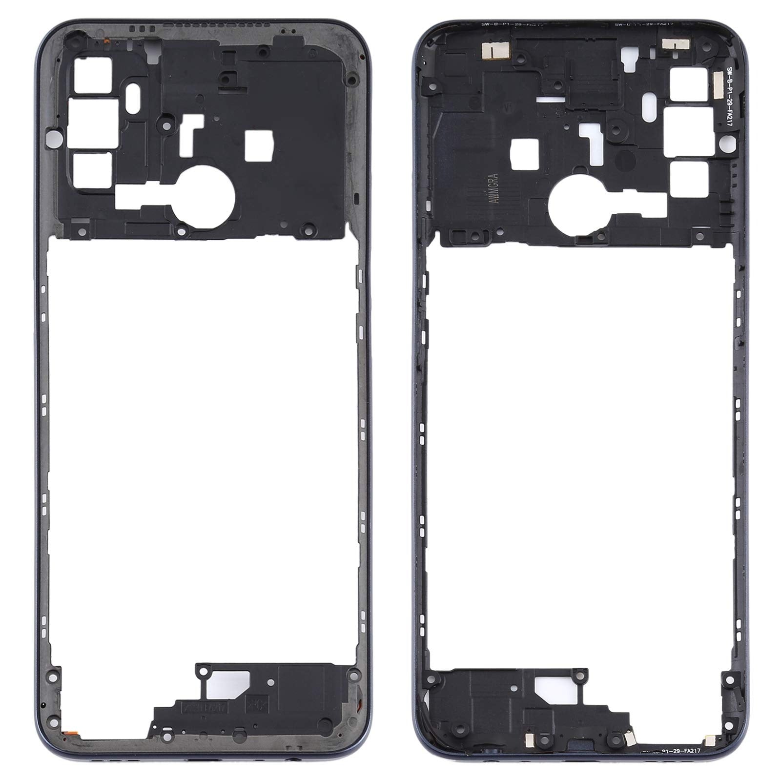 Middle Ring Outer Frame for Oppo A53 Black