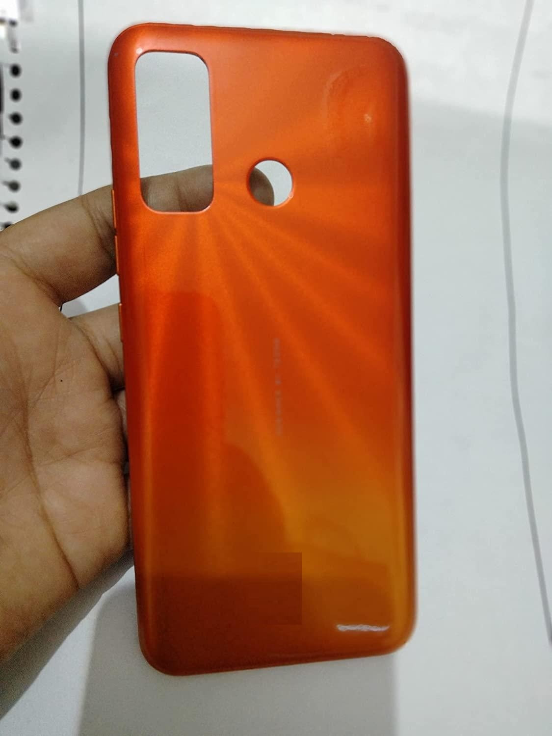 Mozomart Battery Door Back Panel Housing for Tecno Spark 5 Pro : Orange