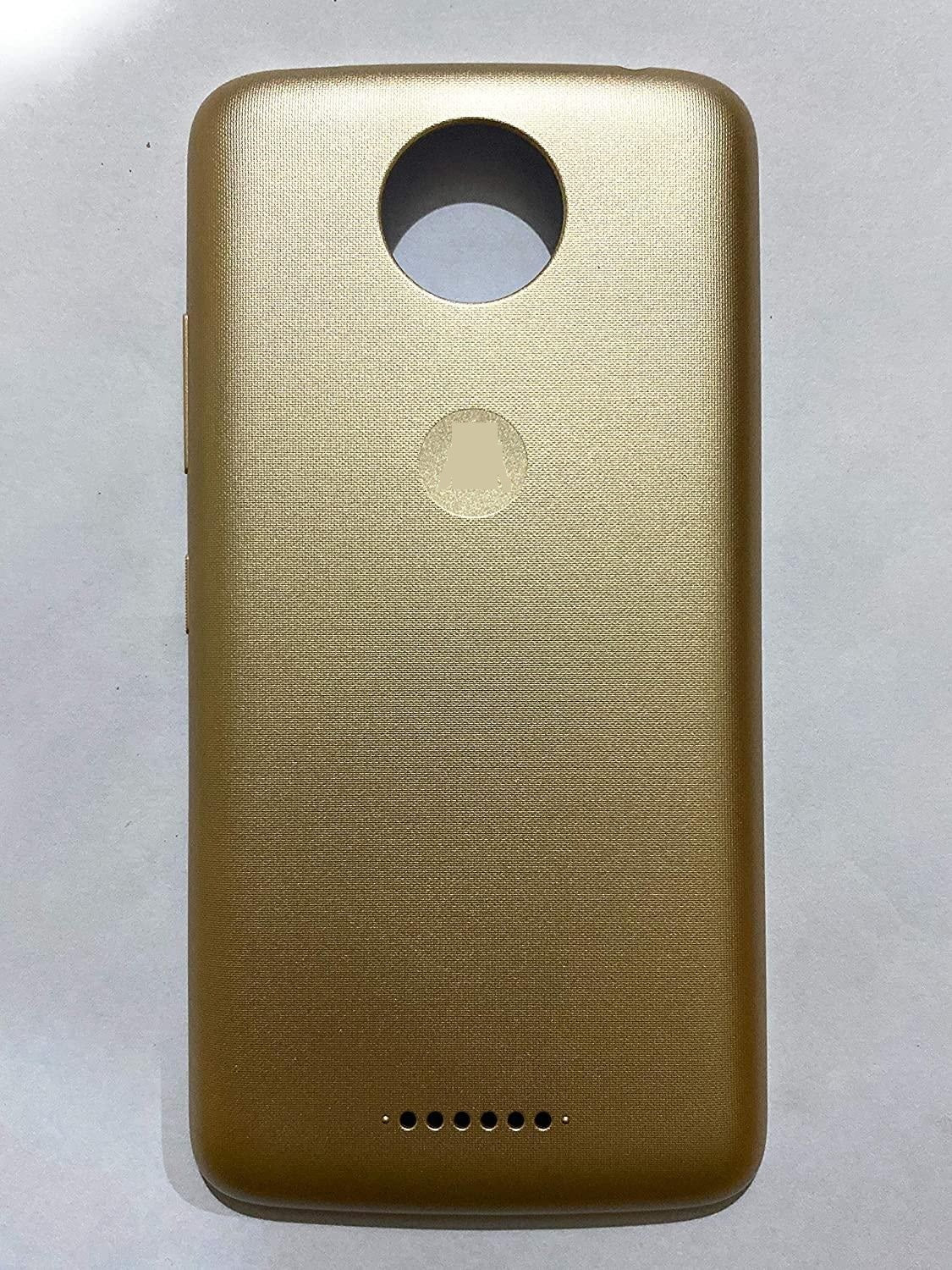 Mozomart Battery Door Back Panel Housing for Moto C Plus : Gold