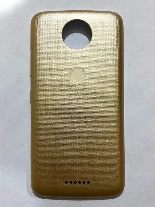 Mozomart Battery Door Back Panel Housing for Moto C Plus : Gold Mozomart