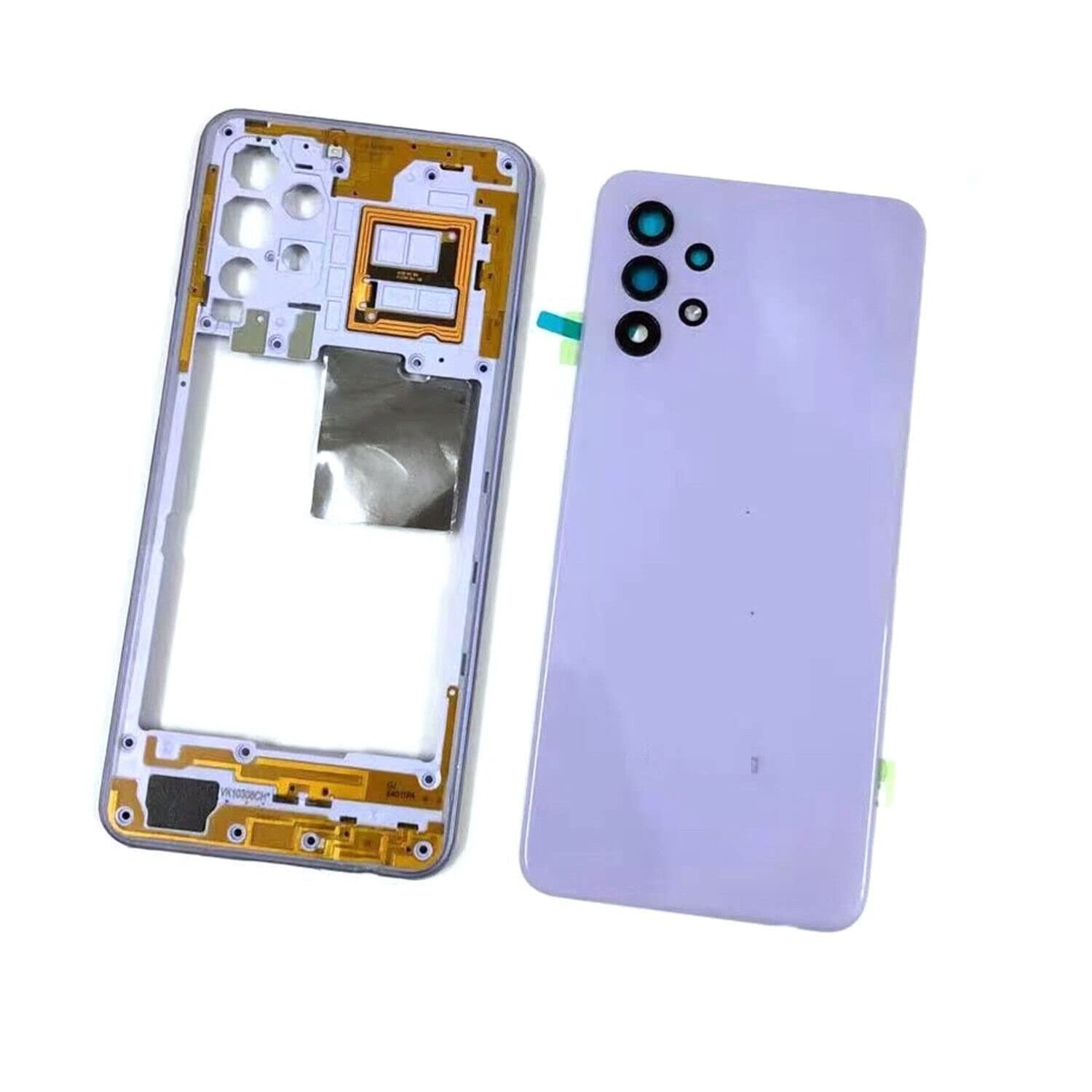 Mozomart Back Panel Housing Body for Samsung Galaxy A32 4G Purple