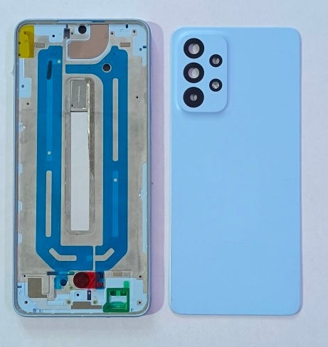 Mozomart Back Panel Housing Body for Samsung Galaxy A33 5G : Blue