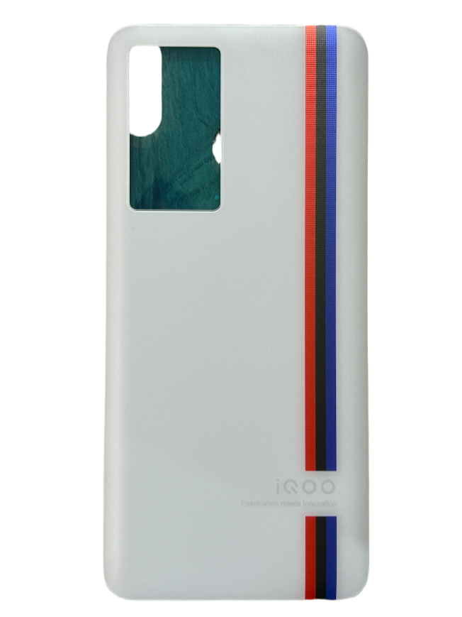 Back Panel Glass for IQOO 9 5G (White) Zeespares.in