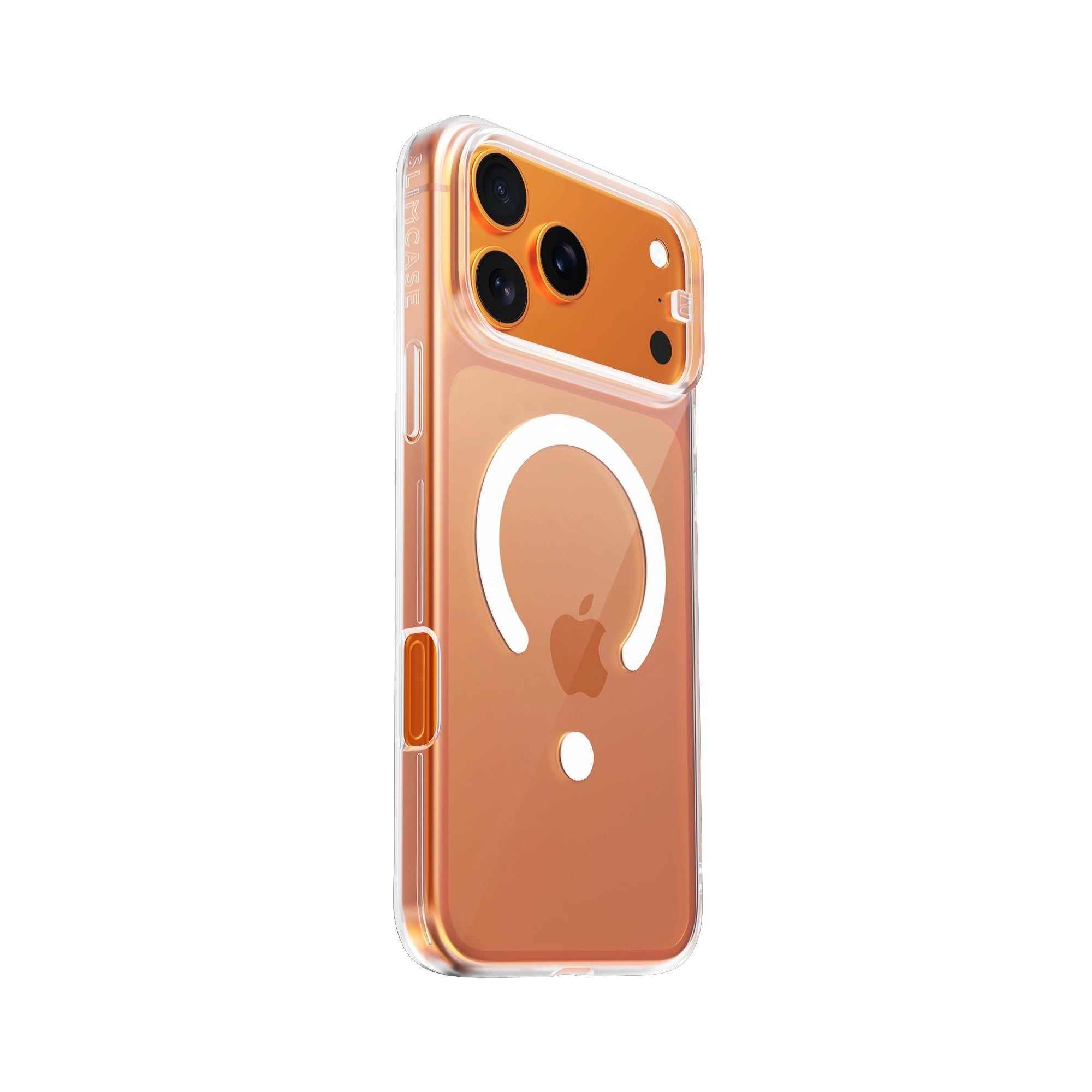 Crystal clear hard case compatible with 17 Pro Max with raised edges for camera and screen protection and shockproof transparent design