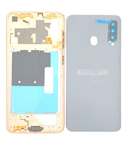 Back Panel Housing Body for Samsung Galaxy M40 Orange by Zeespares.in