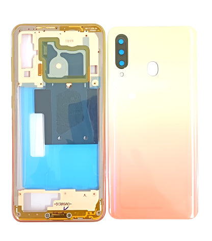 Back Panel Housing Body for Samsung Galaxy M40 Orange by Zeespares.in
