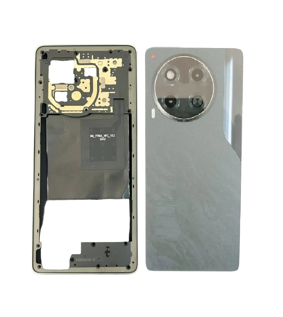 Back Panel Housing for Tecno Camon 30 5G Black by Zeespares | Original Body Housing | Full Body Housing Panel | 100% Fitting