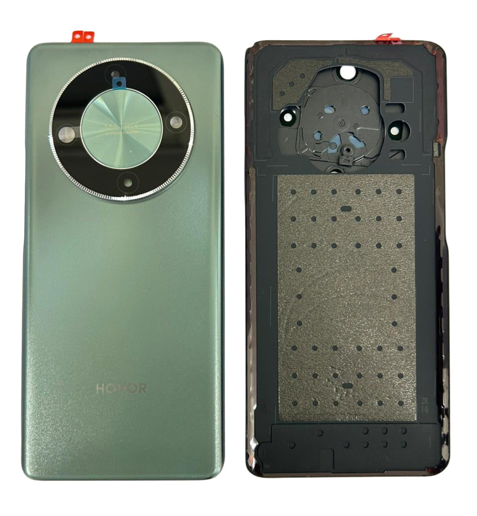 Back Panel with Camera Glass for Honor X9B Green by Zeespares.in