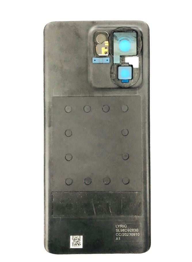 Back Panel with Camera Glass for Motorola Moto Edge 40 Black