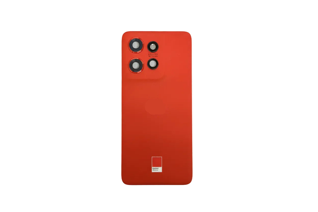 Back Panel with Camera Glass for Motorola Moto Edge 50 Neo Orange by Zeespares.in