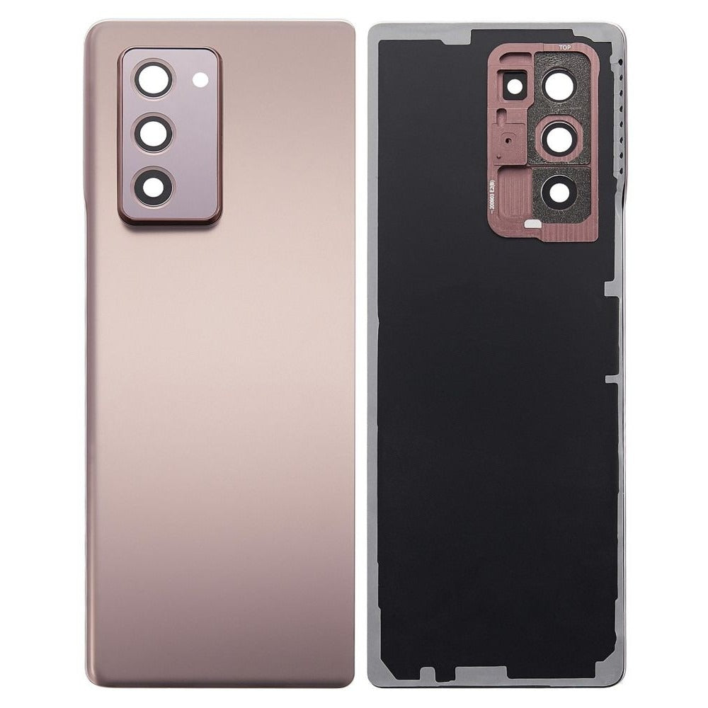 Back Panel Glass with Camera Lens for Samsung Galaxy Z Fold 2 Care OG Mystic Bronze Zeespares