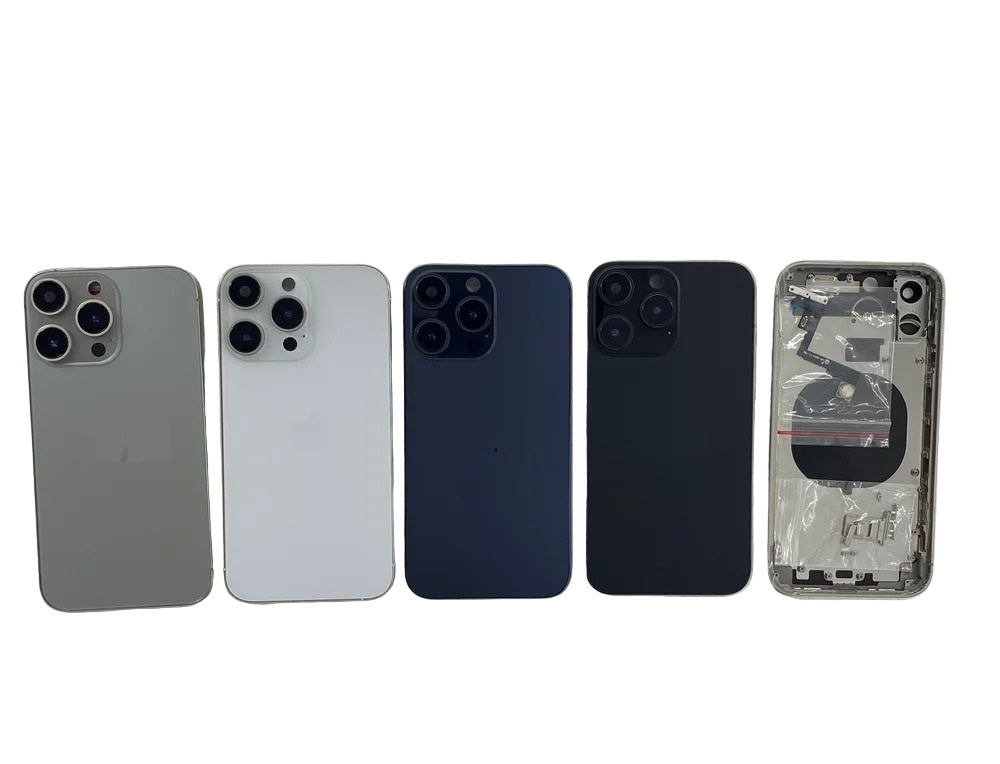 Convertor Back Panel Housing Body for Apple iPhone 11 to 15 Pro Black by Zeespares