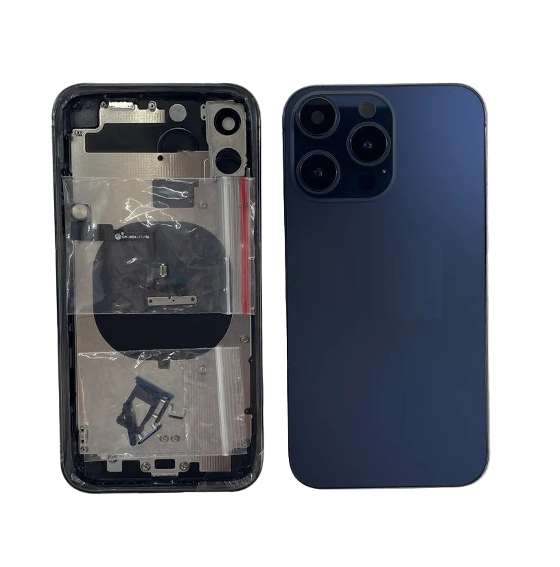 Convertor Back Panel Housing Body for Apple iPhone 11 to 15 Pro Blue by Zeespares