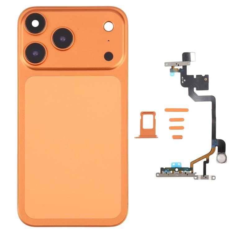 Convertor Back Panel Housing for Apple iPhone XR to Apple iPhone 17 Pro Orange