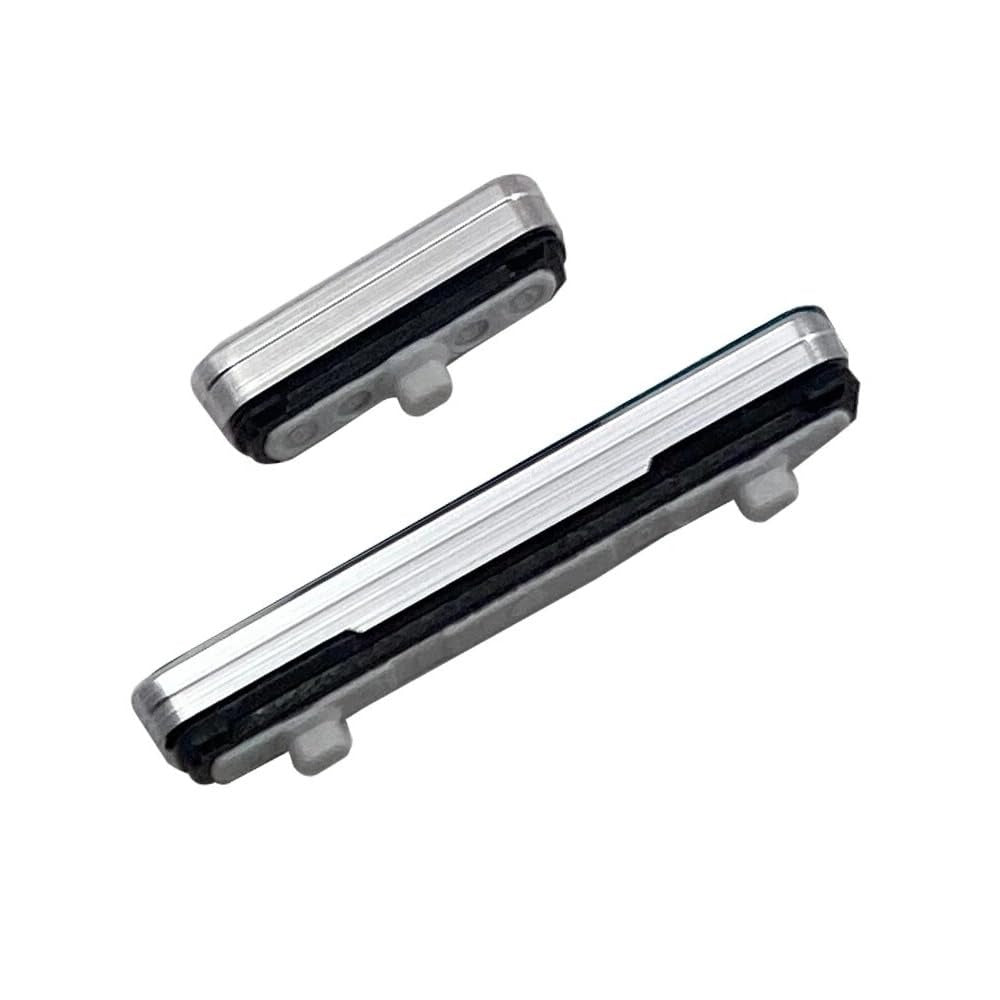 Mozomart External Side Button Out Keys for Samsung Galaxy S22 White