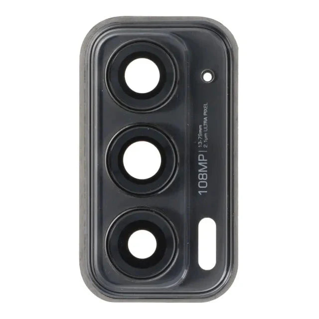 Moto Edge 20 Black Camera Glass Lens with Frame 