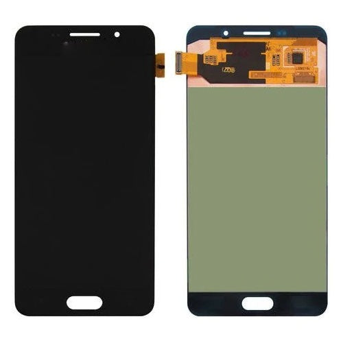 Lcd Display Folder Combo for SAMSUNG A7 2015 WALA LED WALA Black