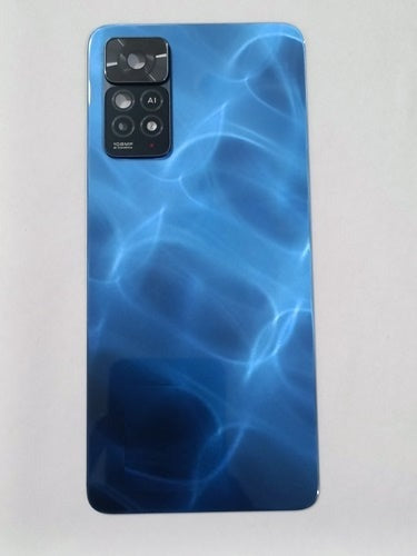 Mozomart Back Panel Glass for Redmi Note 11 Pro Plus 5G India : Mirage Blue