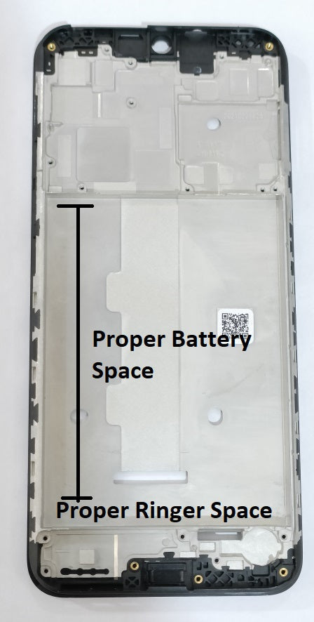 LCD Frame Middle Chassis for Motorola Moto G10 Power (proper)Black Zeespares