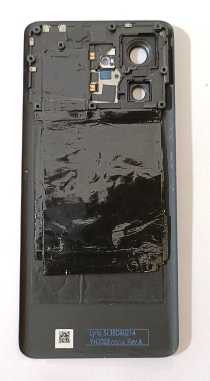 Back Panel with Camera Glass for Moto Edge 40 Black