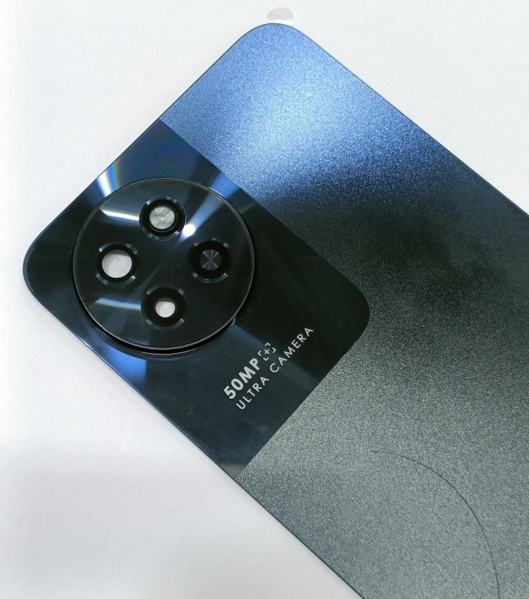 Back Panel with Camera Glass for Itel S23 Black Zeespares