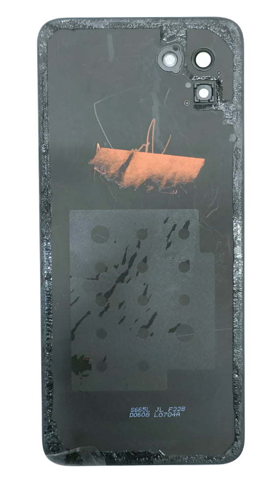 Back Panel with Camera Glass for Itel S23 Black Zeespares