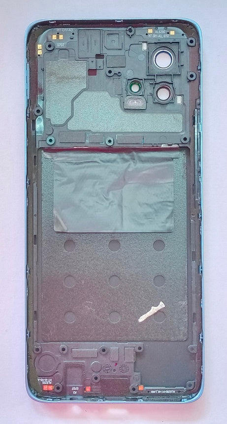 Mozomart Battery Door Back Panel Housing for Motorola Moto G72 :Polar Blue