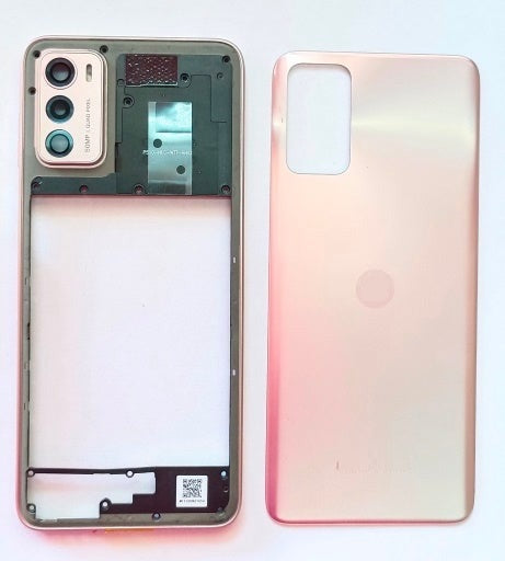 Mozomart Battery Door Back Panel Housing for Motorola Moto G42 : Metallic Rose