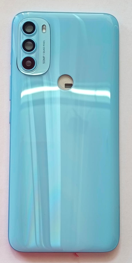 Mozomart Battery Door Back Panel Housing for Motorola Moto G71 5G : Arctic Blue