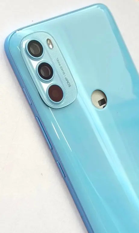 Mozomart Battery Door Back Panel Housing for Motorola Moto G71 5G : Arctic Blue Mozomart