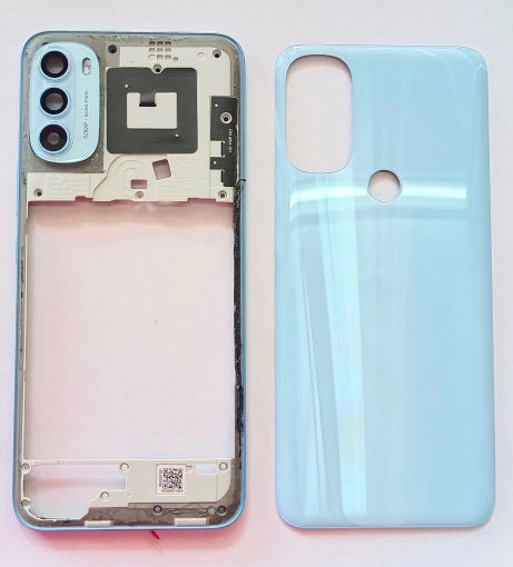 Mozomart Battery Door Back Panel Housing for Motorola Moto G71 5G : Arctic Blue