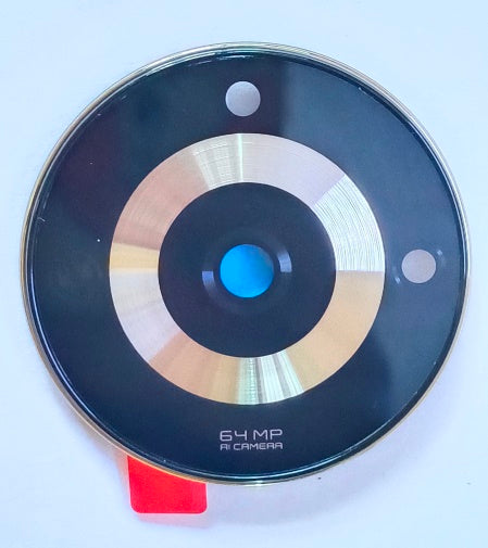 Realme 11 Gold Camera Glass Lens with Frame 