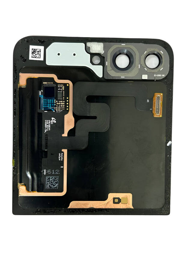 Back Panel Upper And Lower Pair Glass for Samsung Galaxy Z Flip 6 Graphit Black