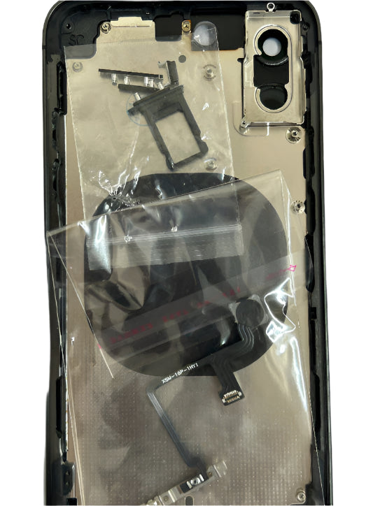 Convertor Back Panel Housing Body for Apple iPhone XS Convert to Apple iPhone 16 Pro (Black) Zeespares